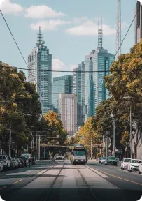 Melbourne city view