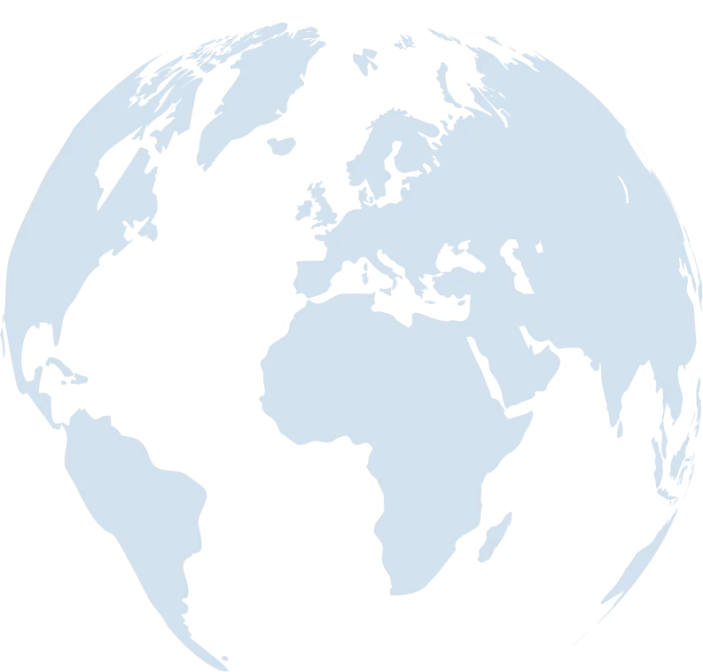 World map showing translation service coverage